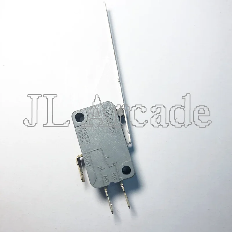 

50pcs / Lot 3Pin Black Microswitch in Switch with Long Lever Tact for Arcade Button Joystick Arcade Game Part