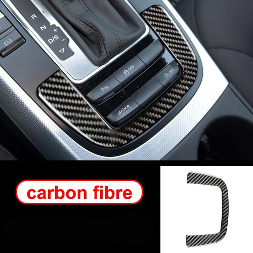 Для Audi A4 B8 A5 Q5 аксессуары для интерьера углеродное волокно Автомобильный Центр управления шестерней панель переключения передач декоративная наклейка покрытие для автомобиля Стайлинг - Название цвета: Control Gear G