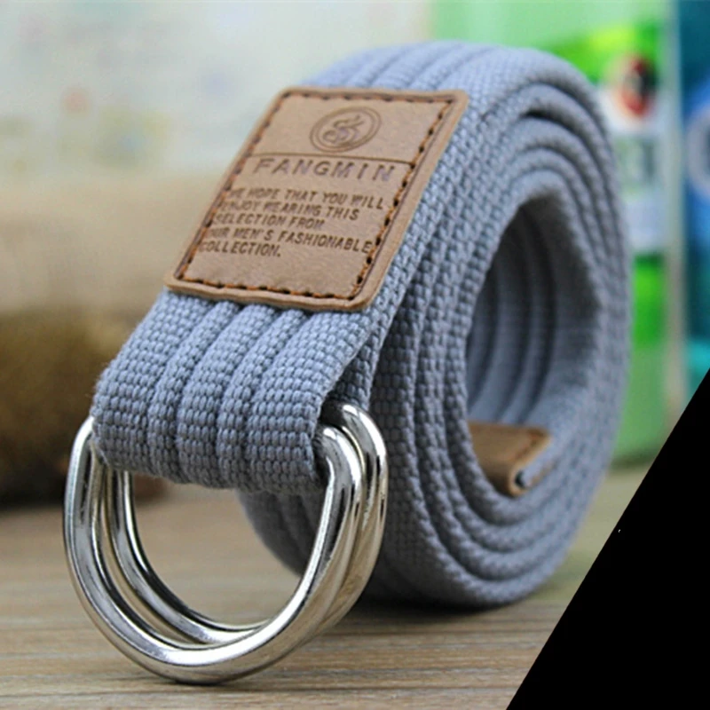 

Men's women canvas belt buckle bicyclic training Belt Army tactical Outdoor braided belt strap waistband 110cm 125cm length