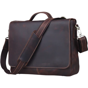 

TIDING FASHION VINTAGE STYLE MEN REAL LEATHER SHOULDER BAG LAPTOP TIDING 1062