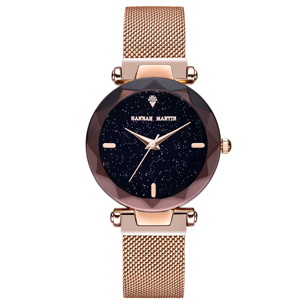 

2019 Women's Watch Starry Sky Stainless Steel Strap Luxury Brand Fashion Waterproof Quartz Ladies Wristwatches Relogio Feminino