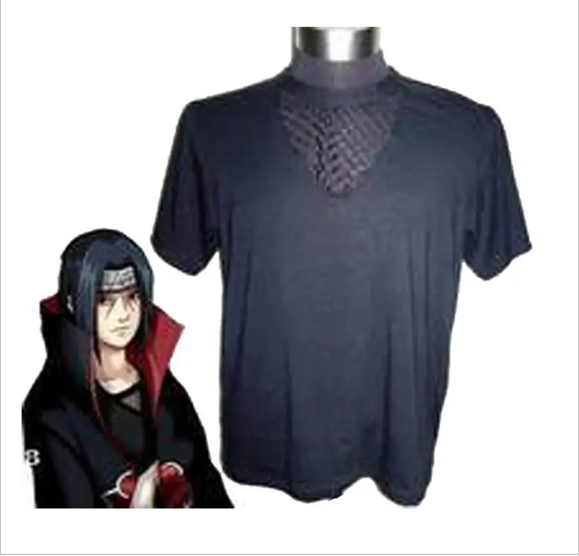 

Anime NARUTO Uchiha Itachi Cosplay Costume T-shirt Halloween Stage New Fashion Costume Gift Drop Ship