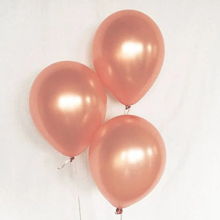 

Natural latex Giant 18inch Rose Gold Latex Balloon for Party balloons 5pcs