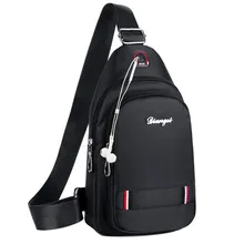 Новинка, нейлоновая Мужская модная многофункциональная сумка через плечо, Большая вместительная нагрудная сумка, Подростковая дорожная мужская повседневная сумка высокого качества