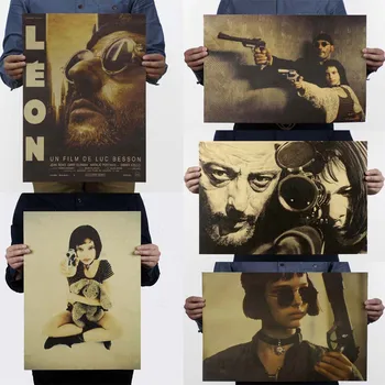LAITANG Wall Stickers Leon The Professional Vintage Movie Poster Retro Poster Wall Decoracion Pared Home Innrech Market.com