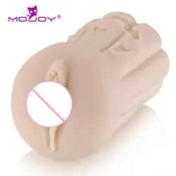 MOJOY реалистичный Мужской мастурбатор игрушки мягкие Силиконовое искусственное влагалище портативный карманный вагинальный игрушки для