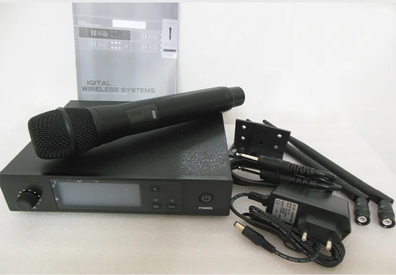 Экономичная UHF Портативная Беспроводная микрофонная система вокальный микрофон функция ИК-синхронизации для пения шоу в реальном времени 100 каналов на выбор