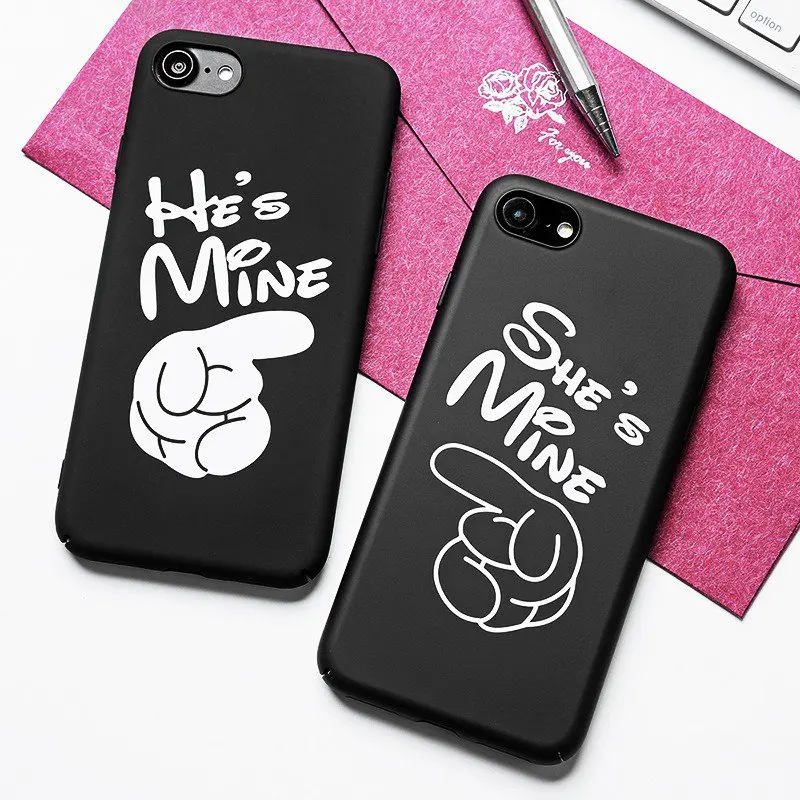 TOMKAS Finger Lovers Case For iPhone 7 8 Plus Case Cute Fashion Cartoon Pattern PC Back Cover For iPhone 6 6S Plus 7 8 Plus Case (7)