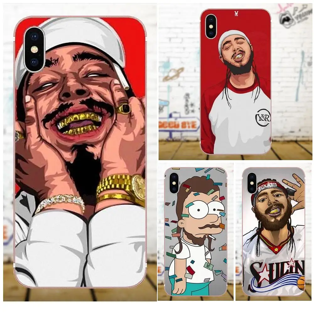 Чехол из ТПУ для Samsung Galaxy A3 A5 A7 J1 J3 J5 J7 2016 2017 S5 S6 S7 S8 S9 edge Plus Post Malone Going Ghost Hunting |