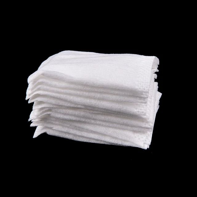 50Pcs Organic Cotton Pads Facial Cut Cleansing Makeup Puff Cosmetic Makeup Remover Wipes Face
