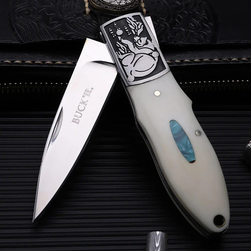 2016 New Karambit Navajas High Quality Outdoor Folding Knife Self-defense Wilderness Survival With Hardness Wild Fruit Fishbone