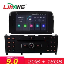 LJHANG 1 Din Android 9,0 автомобильный мультимедийный плеер для Mercedes Benz C200 C180 W204 2007-2010 WI-FI Авторадио стереосистема с GPS и навигацией
