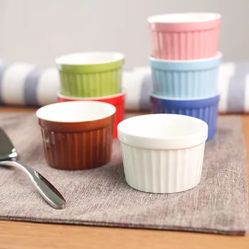 

Ceramic Creative Small Baking Bowl Porcelain Food Container Fruits Dessert Bowl Lovely Pudding Bowl Oven Mold Dishwasher Bowl
