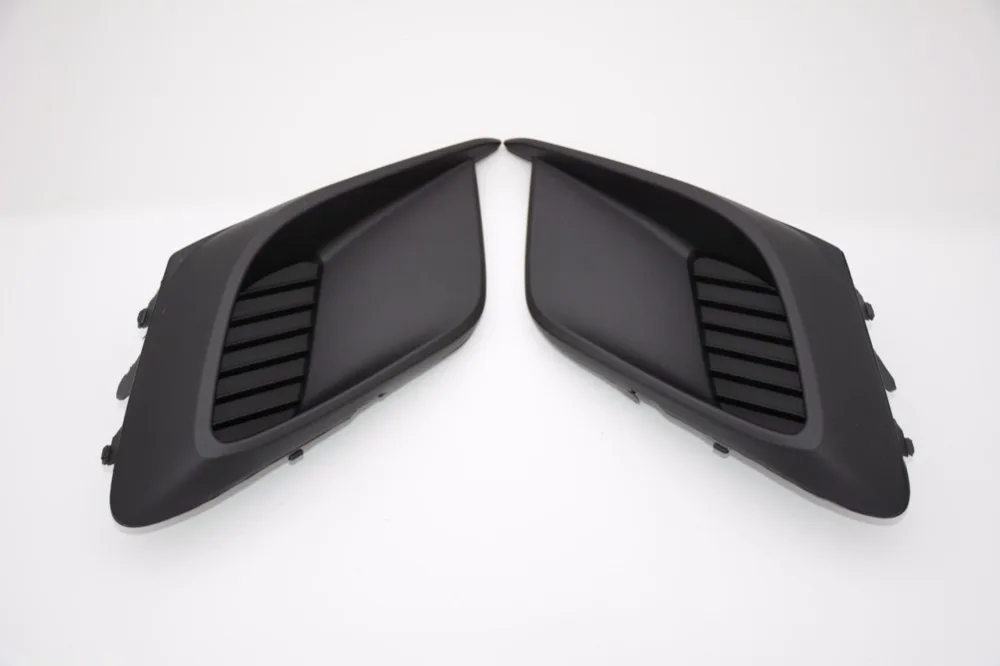 

1Pair Skin Line Front Left & Right Lower Bumper Fog Light Cover Vent Grilles w/o Holes For Mazda 3 Axela 2014