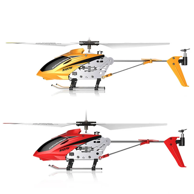 Syma S107H-E Mini elicottero RC rosso-2 elicottero telecomando in lega 