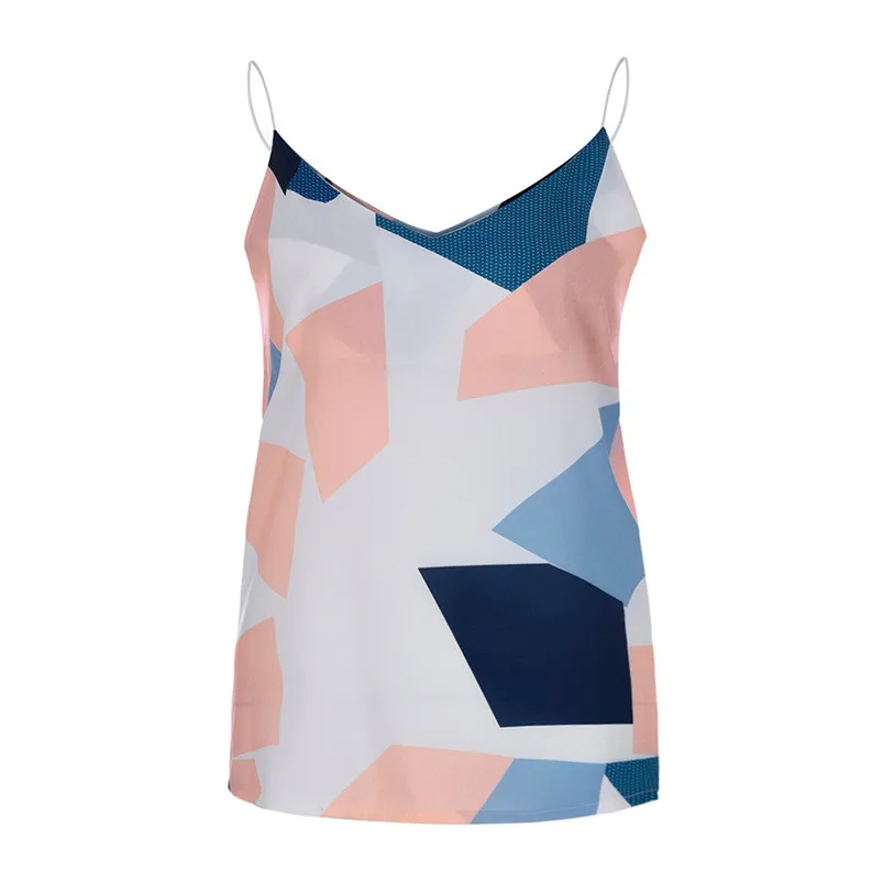 Fashion Tank Tops 2019 Female Women's Ladies Summer Casual Sleeveless Floral Print Lace Tank Tops tank top women summer H26 (9)