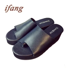ifang 2016 Women Wedges Flip Flops Women’s Sandals Summer Beach Top Brand Flip Flops Women Sweet Summer Shoes
