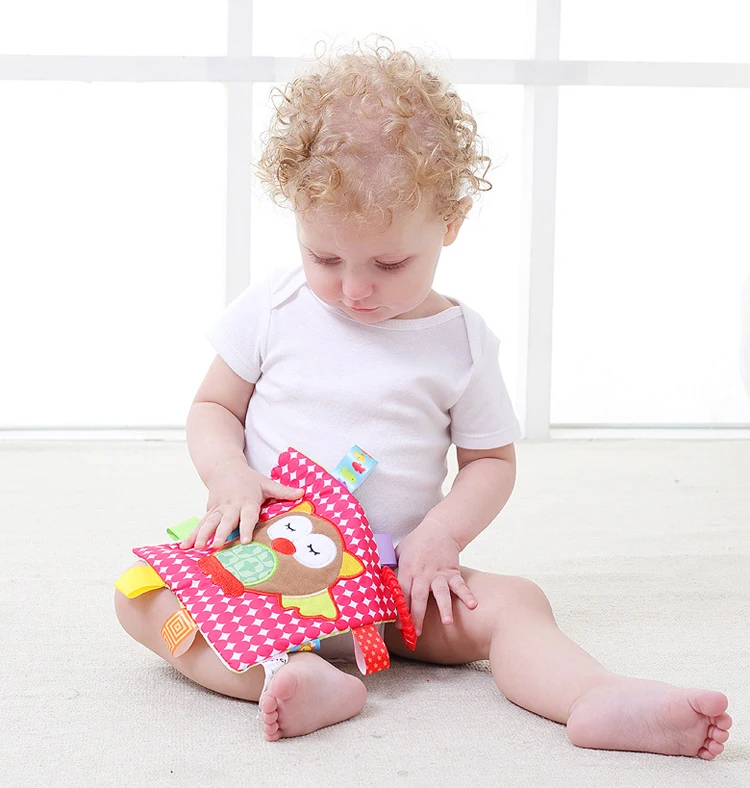JJOVCE-Baby-Toys-Teether-Scarf-Handkerchief-Soothe-Towel-Rattles-Gift-Owl-Bee-Bear-Soothing-Towels-for-Baby-Sensory-Development-09