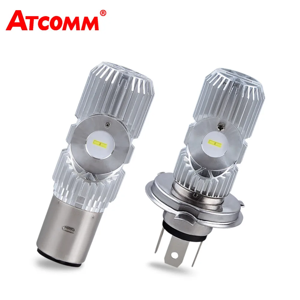 

ATcomm LED H4 BA20D HS1 Motorcycle Headlight Bulbs 6500K White 20W 2400Lm CSP 12V Motorbike Fog Light Lampada Phare LED Moto