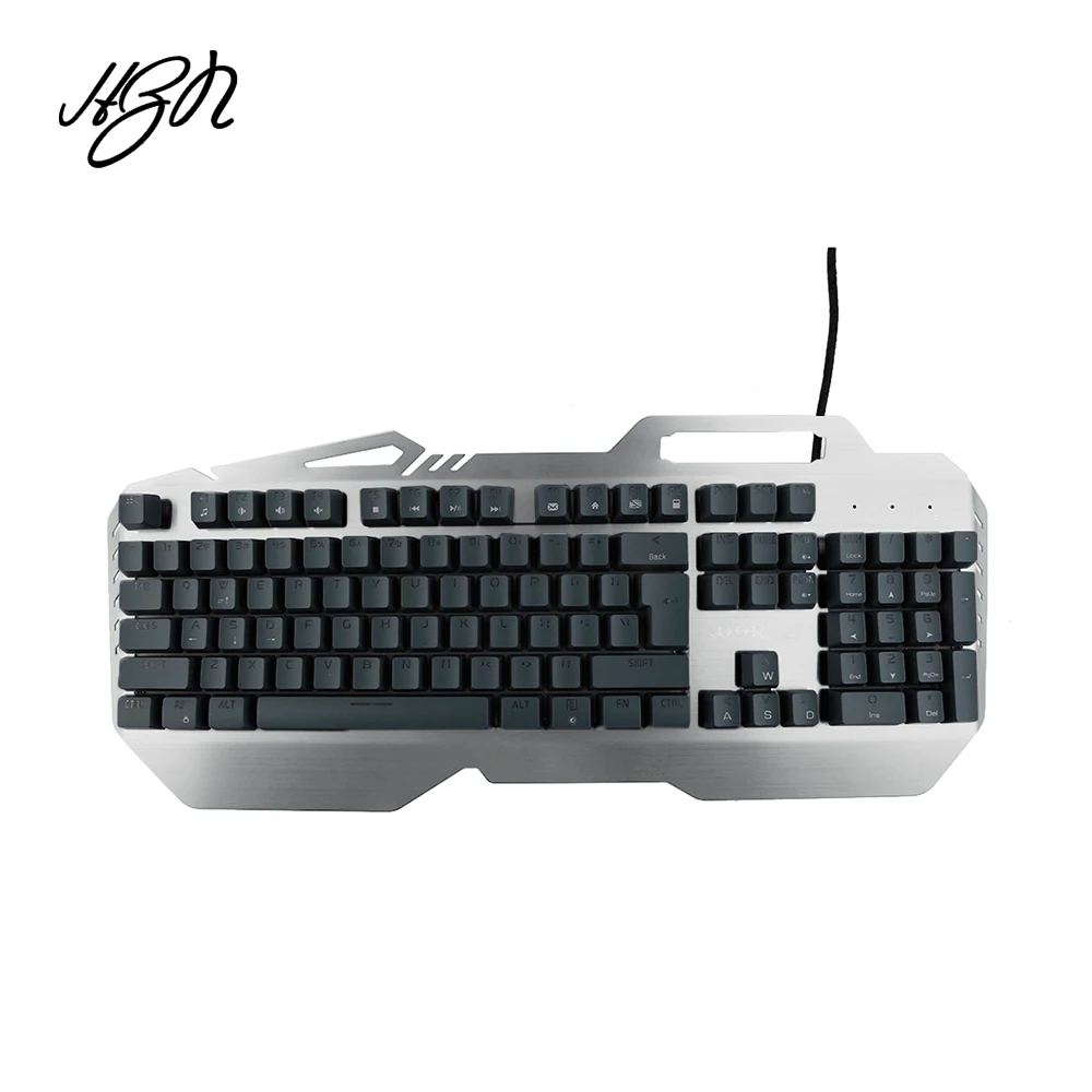 

Warwolf Wired Mechanical Keyboard 104 Keys Gaming For Computer Games Mechanical Feel With 7 Colorful Rainbow Backlight