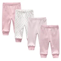 Legging uni en coton pour bébé garçon, pantalon pour nouveau-né, printemps, automne, été, hiver, fille, 0-24 mois, 3 pièces, 4 pièces, uno 4