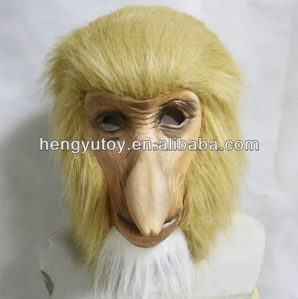 

Adult Latex Baboon Proboscis Monkey Ape Zoo Jungle Animal Costume Theater Mask