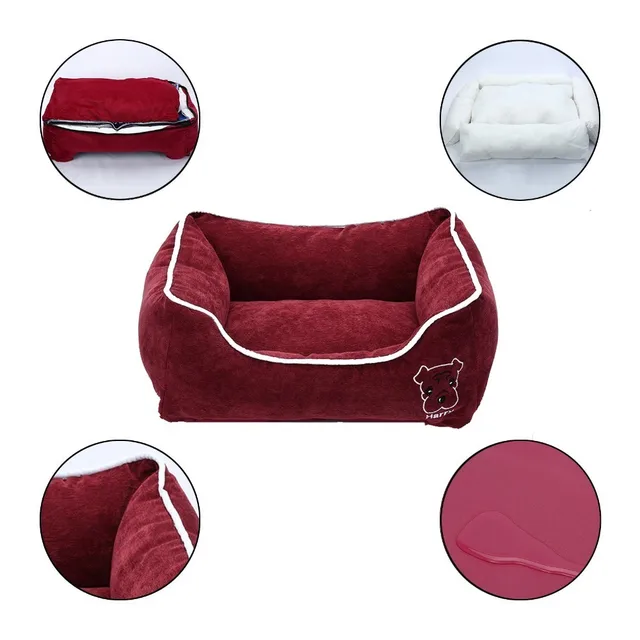 Dog Soft Bed with Waterproof Bottom 4