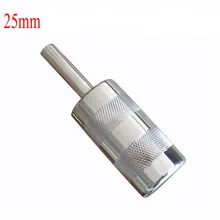 25 мм Татуировка рукоятка из нержавеющей стали с задней стволовой насадки для тату Поставка 302-4