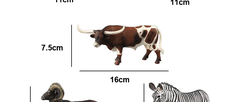 African Wild Animals Toys Antelope Zebra  Cattle Bull Argali Model Action Figures Lifelike Collectible Dolls Figurine Decor Gifts_02