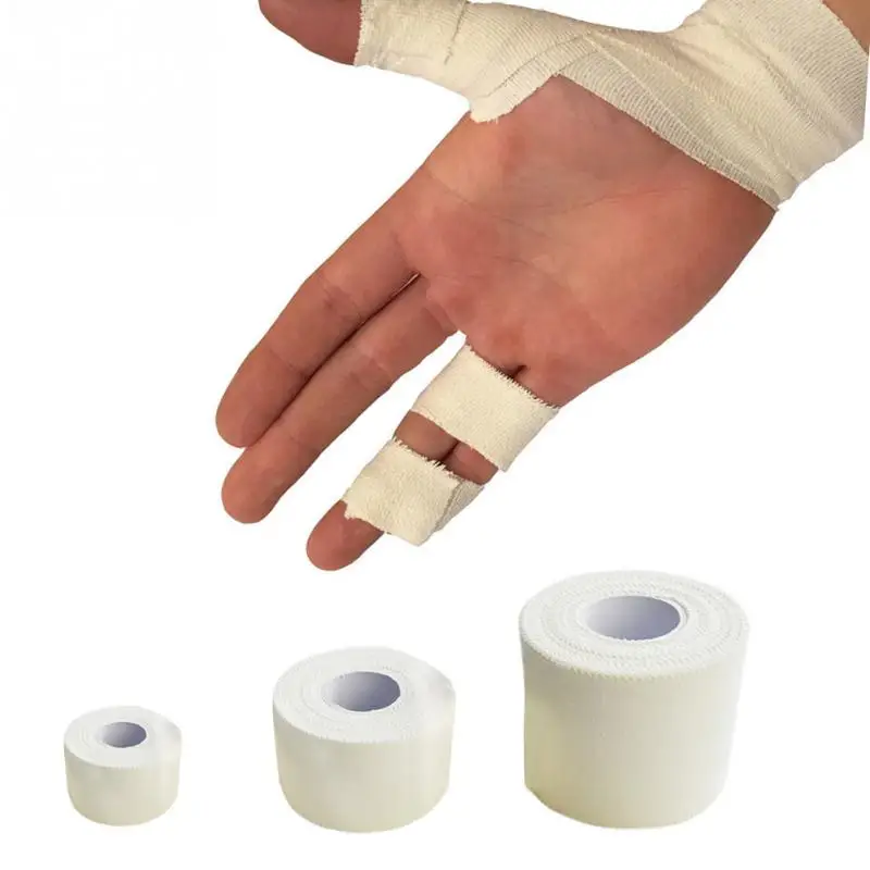 Обмотка скотчем. Пластырь для тейпирования пальцев для волейбола 2,5 см. Бинт марля. Bandage Adhesive пластырь. Тейп лента для волейбола на пальцы 5см 5м.