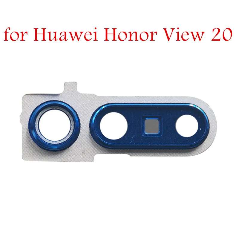 

for Huawei Honor View 20 Back Rear Camera Glass Lens with Frame Holder with 3M Glue for Honor V20 Replacement Repair Spare Parts