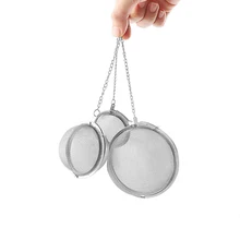 2 шт. высокое качество Сфера из нержавеющей стали для заваривания чая сосуд для специй травяной сетки шарики Чай круглое ситечко сетчатый фильтр для инфузионного чая Посуда для напитков