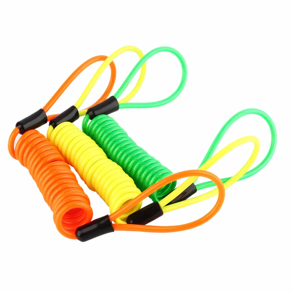 Motorcycle Scooter Disc Lock Security Reminder Cable Bike Motorbike Tool Anti Thief Safety Tools