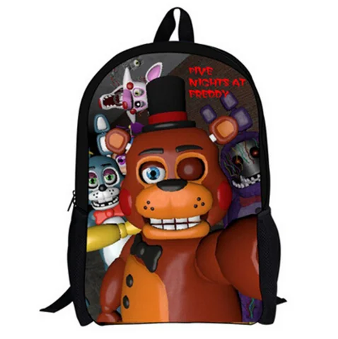 16 дюймов Five Nights At Freddy Детские рюкзаки сделанный на заказ Mochila Feminina ортопедическая детская дорожная сумка школьная сумка подростковый подарок - Цвет: 004