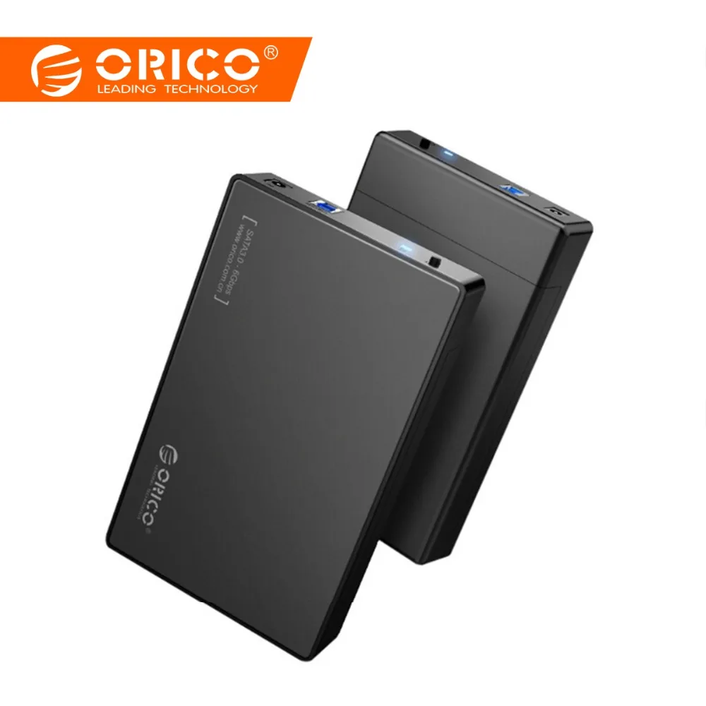 ORICO HDD Fall 3,5 zoll Werkzeug Kostenloser SATA zu USB 3.0 SSD Adapter Festplatte Fall Externe HDD Gehäuse für 2,5 3,5 zoll HDD SSD Kaufen