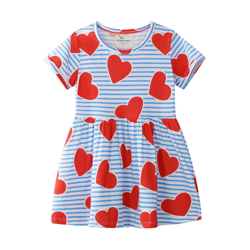 

Girls Summer Dress Baby Girl Clothes Vestidos 2019 New Kids Dresses for Girls Costume Animal Striped Children Princess Clothing
