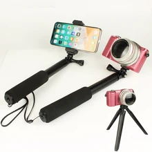 Selfie Stick Tripod Monopod Kickstand Set for iPhone 7 8 X Xiaomi Huawei Samsung Gopro Here 5 4 Yi Cam DSLR Tripod Selfie Stick