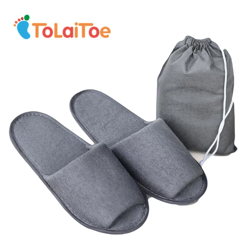 

ToLaiToe Special travel portable folding slippers men standing non-disposable slippers home hotel standing