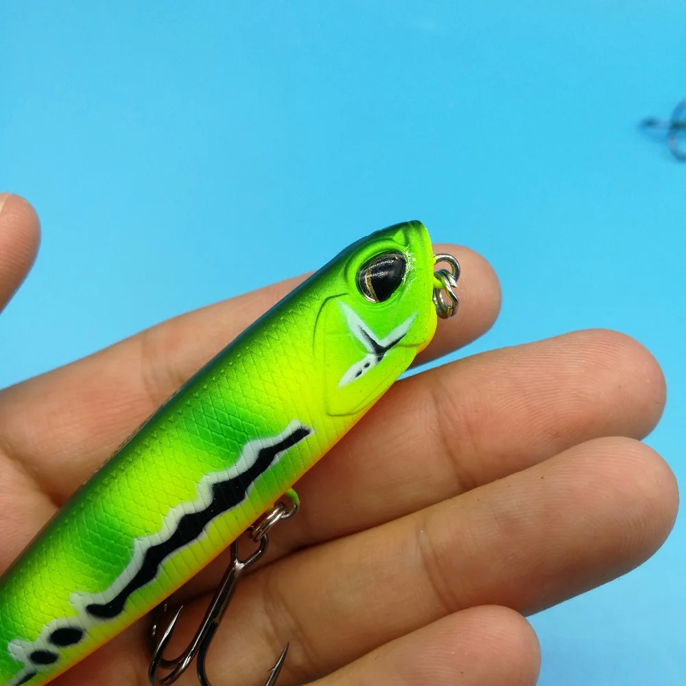 TSURINOYA 5 шт./партия, забрасывающая на большие расстояния приманка-карандаш 85 мм/10 г, 5 цветов, верхняя приманка для рыбной ловли воды, приманка для окуня Snakehead