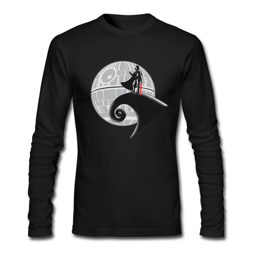 

Star Wars Moon War Darth Vader T Shirt Man Long Sleeve 100% Cotton Novelty Tees Adult Latest Oversize Tops Teenboys Tee Shirts