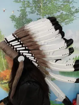 

feather headdress halloween feather costume feather headpiece headband hat 21inch full high