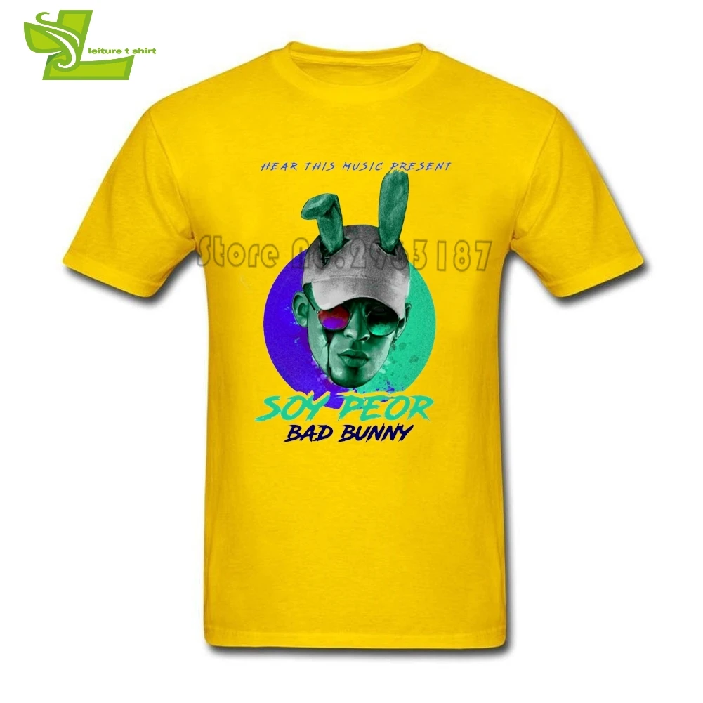 Bad Bunny T Shirt Men Short Sleeve Round Neck Tee Male Latest Plus Size Tshirts Great Normal Comfortable Teenboys Tee Shirts T Shirts Aliexpress