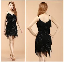 2016 High quality sexy tassel latin dance dress fringe latin dance costumes for women on sale