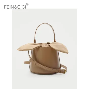 

Bucket bag women classic beach totes handbag summer crossbody messenger bag chic ins korean stylish bown bag black 2019