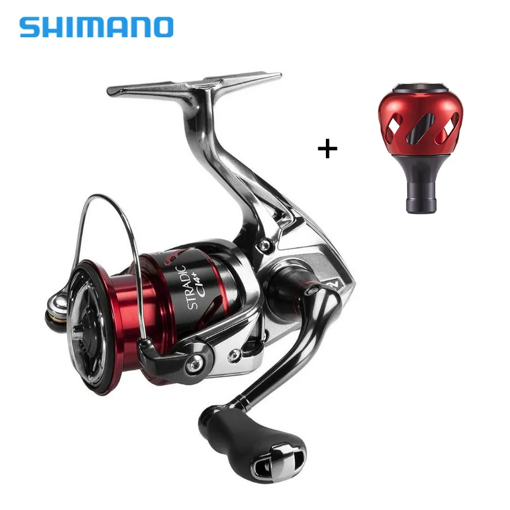 

Shimano Stradic CI4+ Spinning Reel With Extra Handle Knob 1000HG 2500HG C3000HG 4000XG 6.2:1 High Gear Ratio 6+1BB Fishing Reel
