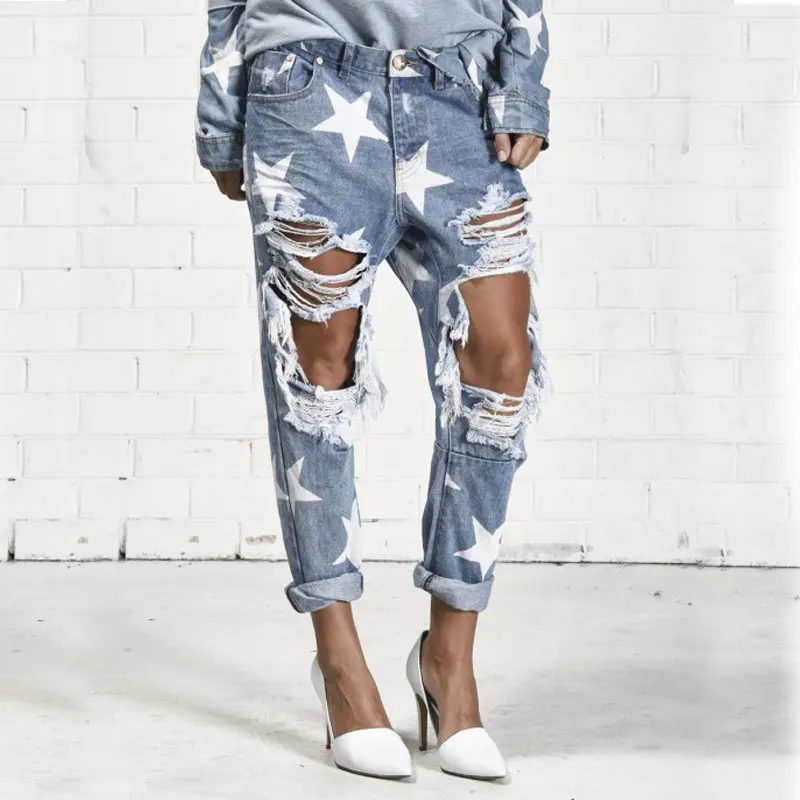 2021 Summer BF Loose Jeans Woman Big 