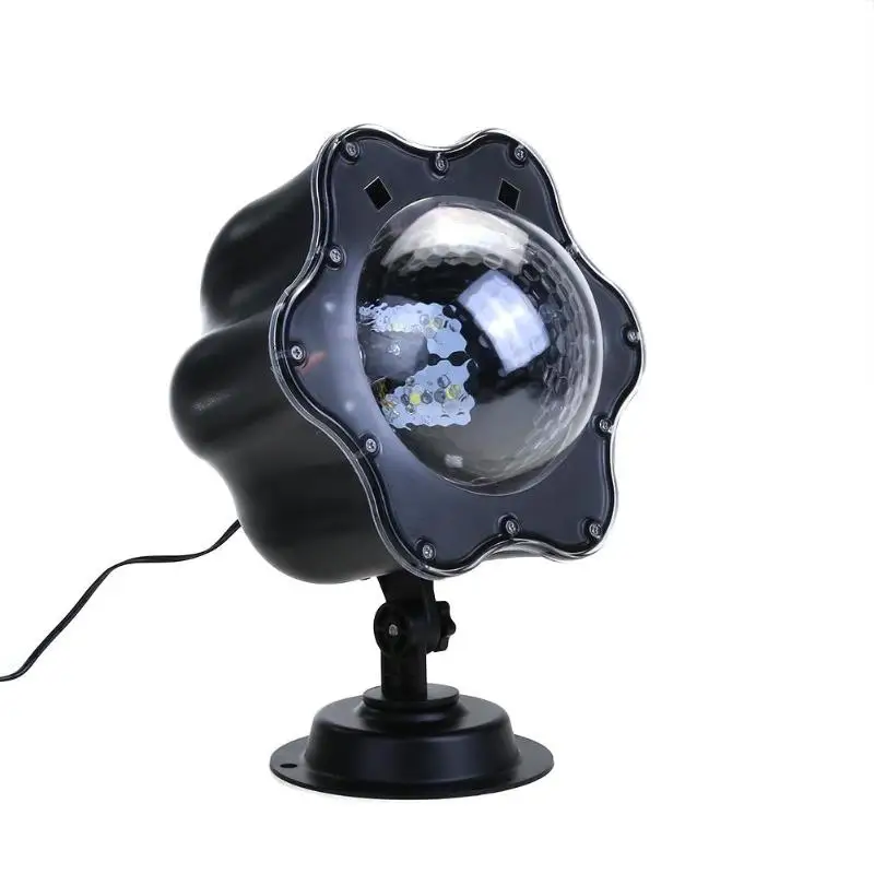 

AC100V-240V Christmas Lights Outdoor LED Snowflake Film Projector Light Pattern Lawn Garden Lamp Holiday Decoration US Plug