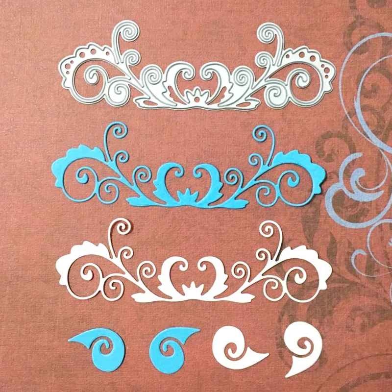 Cutting dies Ornate Flourish Scrapbook Craft Metal Dies DIY Stencilin