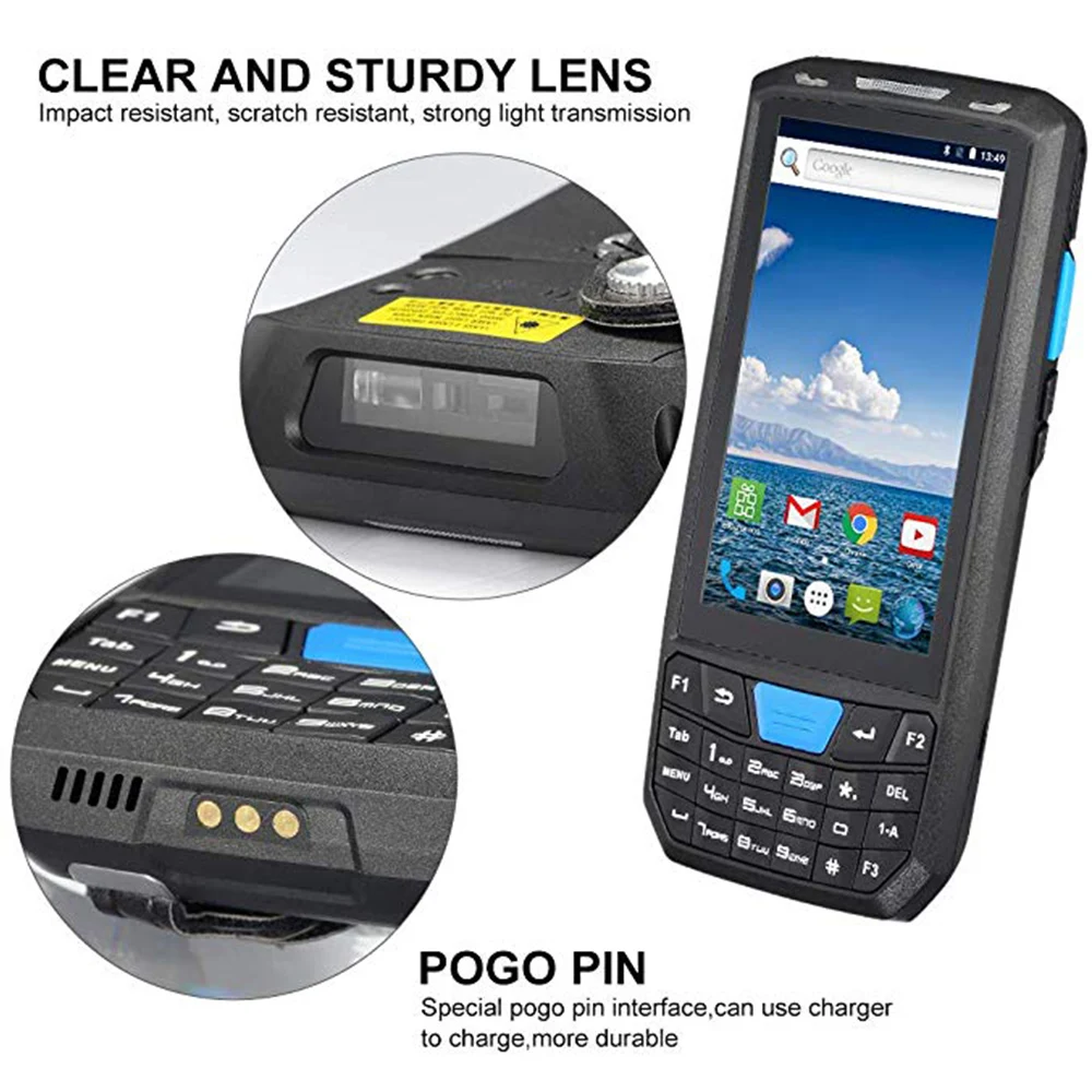 IssyzonePOS Android 7.0 PDA Handheld Scanner 1D 2D POS Terminal Honeywell Wireless Wifi 4G Bluetooth Warehouse Express Inventory 6