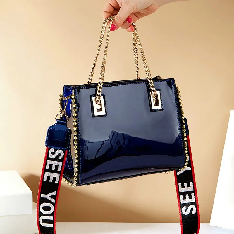 

Women Shoulder bag Chain Famous designer rivet diagonal package Women's luxury shoulder bags for women 2019